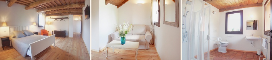 Nina: 25 m², bathroom 6 m² / sofa bed / price for 2 persons: 80 euro