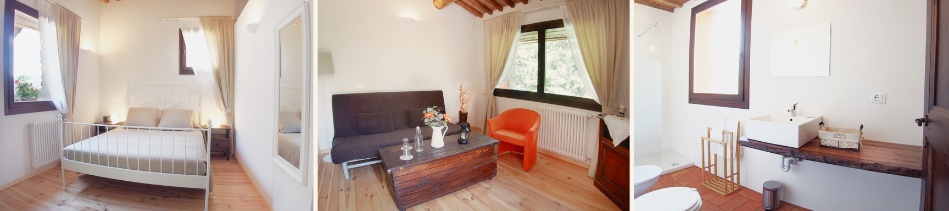 Giulia: suite 34 m², bathroom 5 m² / sofa bed / price for 2 persons: 90 euro